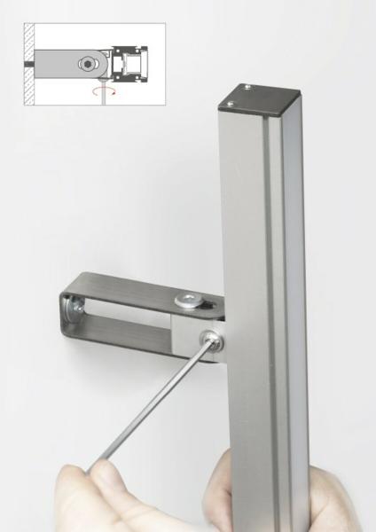 Clip zur Befestigung von LED Profilen an Außenwänden